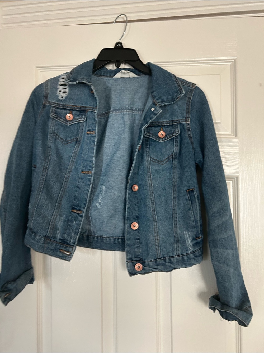 Women's Blue Denim Jacket - Classic Trucker Style